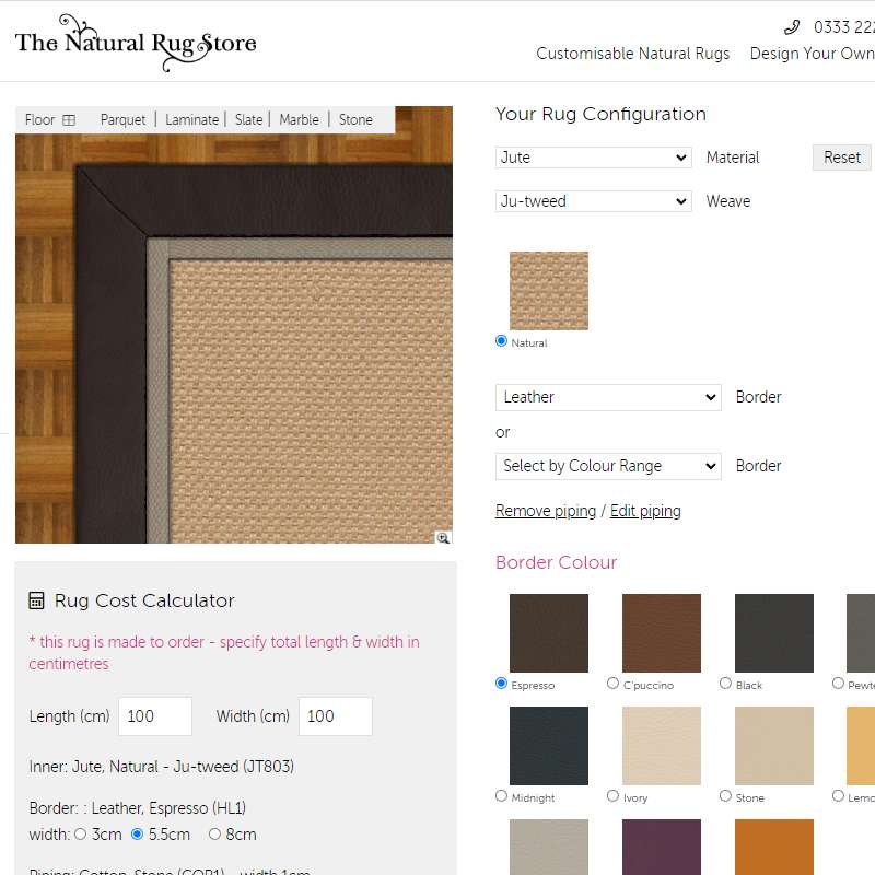 Design your own jute rug