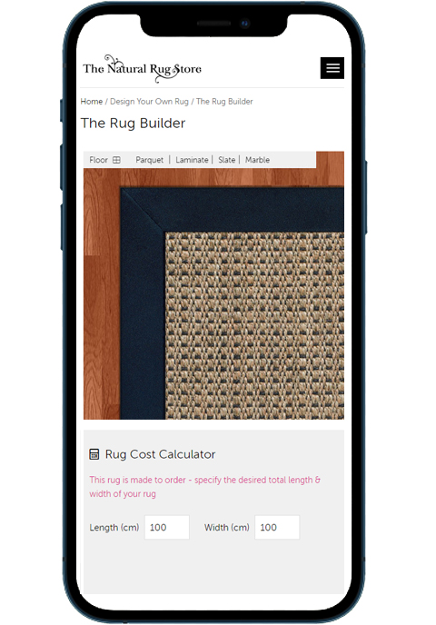 The Rug Builder for Smartphones